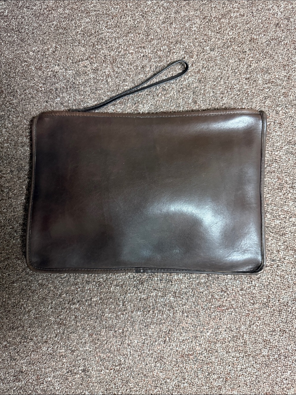 Vintage Coach Slim Clutch Large 9555 MOCHA GLUE IN REGISTRATION NEW YORK CITY